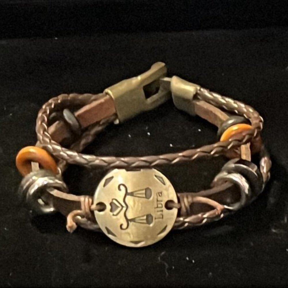 Leather Libra Bracelet